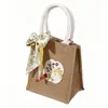 Bolsas de lino personalizadas con logo para el Festival del Medio Otoño, regalos prácticos y creativos para clientes, compra al por mayor corporativa para empleados