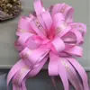 Decoração de Natal Transfronteiriça 6,4cm Tamanho Grande Flor Puxada à Mão Arranjo de Casamento Decoração de Carro de Casamento Bola de Flores Fita