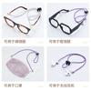 Cuerda de gafas de poliéster colorida, cuerda elástica ajustable para gafas, cordón de gafas de sol deportivo anti-caída anti-pérdida, cuerda a prueba de viento