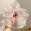 Scrunchie Jumbo de Satén Retro para Niñas, Lazo para el Cabello de Leopardo de Moda Resistente, Accesorio para el Cabello con Banda Elástica de Alta Elasticidad, Lazo para el Cabello con Sensación de Alta Gama