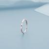 Anillo de Plata de Ley 925 Árbol de Banyan 26 Letras Anillo Femenino Diseño de Nicho Sentido de Diseño Anillo de Lujo Ligero Anillo Abierto para el Dedo Índice Ins Tendencia