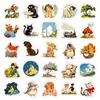 Conjunto de 50 Peças de Adesivos Graffiti Estilo Desenho Animado Pastoral para Cadernos, Capacetes e Recompensa Infantil - Novo Estilo Transfronteiriço Atacado