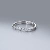 Anillo de Malla Hueca de Encaje Nalan S925 Plata de Ley con Diamantes, Anillo de Amor de Nicho de Alta Gama Estilo Coreano R03279
