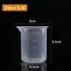 Vaso de Plástico de 50ml 100 150ml500 Vaso Medidor Experimental Espesado Pp Cilindro Medidor Graduado de Doble Cara Tienda de Té con Leche