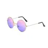 Gafas de Sol Redondas Retro Color Océano Color Caramelo Metálicas de Moda Harajuku para Hombres y Mujeres Gafas Coloridas Transfronterizo