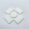 Esponja para uñas degradado blanco rosa al por mayor, estrella hexagonal, algodón para colorear uñas, esponja filtro absorbente de aceite