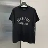 Camiseta de Casal Verão Solta Pesada American High Street Essenciais de Nevoeiro Masculina