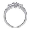 Novo anel de prata esterlina s925 de Tong Lin Moda Europeia e Americana em forma de Dan Quilate Simulação Diamante Zircônia Anel Design de nicho feminino