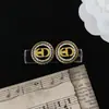 Pendientes de alta calidad para todo tipo de atuendos, pendientes de moda para hombres y mujeres, letras de pedrería, todo a juego, pasador de plata s925, accesorios de aleación
