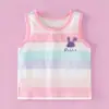 Camiseta regata infantil de algodão fina para o verão, regata sem mangas para meninos, base de verão, exclusiva para exportação