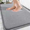Tapete de Pé Espesso de Espuma de Memória Transfronteiriço, Tapete de Porta de Banheiro Macio de Secagem Rápida, Tapete Antiderrapante para Banheiro, Tapete Absorvente para Piso
