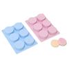 Ventas Directas de Fábrica Molde de Silicona de Grado Alimenticio Molde para Pastel Redondo Cilíndrico de 6 Cavidades Molde para Jabón Hecho a Mano Resistente a Altas Temperaturas Molde DIY