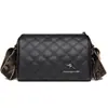 Bolso de Mujer de Cuero Genuino 2022 Nuevo Llegada Bordado de Diamantes Bolso Cuadrado Pequeño Bolso de Hombro de Moda Versátil Bolso Cruzado de Piel de Vaca de Primera Capa Moderno