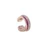 Nueva tendencia alta gama sentido cruz tres filas circón clip para oreja hip-hop nicho estilo ins moda personalidad joyería para oreja de moda