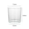Copo de Vela Transfronteiriço Copo de Vela Espesso Simples Copo de Vidro Transparente para Aromaterapia Ornamentos de Fragrância para Casa Suporte de Vela para Ambiente