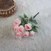 Flor artificial Diamante rosa ramo mango pequeño flor tienda mayorista mesa de comedor decoración suave flor comercio exterior flor de seda raqueta de viaje ramo