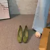 Zapatos planos cuadrados dulces y de estilo retro, tacones altos de gamuza, adecuados para el trabajo y entornos profesionales, sexys y fáciles de usar, zapatos de tacón alto clásicos para mujer