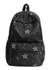 Mochila estilo coreano para chica dulce con bordado de estrellas, un diseño fresco y alegre, perfecta para el uso diario de chicas de secundaria y preparatoria, ya sea para la escuela o para ir de compras.