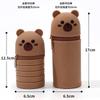 Porta-canetas Dobrável de Silicone Desenho Animado com Formato de Animal, Copo Dobrável Telescópico Fofo, Porta-canetas Prático e Criativo, Fornecimento Direto do Fabricante