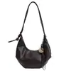 Bolso de Axila de Textura Popular Versátil Retro de Nicho para Mujer Verano 2025 Bolso de Hombro Cruzado Casual Simple