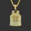 Joyería europea y americana Venta caliente AliExpress No. 23 Colgante de hombre Jersey colgante de diamante fresco exagerado collar
