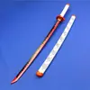 Accesorios de Cosplay de Madera Armas Tanjiro Demon Slayer Espada Nichirin Mariposa Ninja Demon Slayer Kimetsu No Yaiba Hoja Sin Afilar