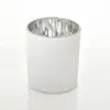 Taza de vidrio para vela perfumada personalizada, diseño simple con tapa, recipiente de vidrio de cera de soja, taza de vela de boca ancha, taza de vela de vidrio