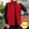 Chaleco de Algodón con Relleno de Plumón Grueso para Hombre Otoño/Invierno Exterior Holgado Tallas Grandes Chaqueta Cálida sin Mangas Estilo Pareja Ropa de Abrigo