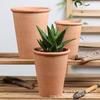 Vaso de Flores de Cerâmica Vermelha para Comércio Exterior Simples Respirável Externo para Plantas Suculentas Vaso de Flores para Jardim Cerâmica Vermelha Vaso de Flores Imperador Romano Venda por Atacado