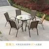 Mesa y sillas apilables para exteriores con reposabrazos, sillas con respaldo de tela a prueba de lluvia para patio, terraza de ocio para balcón, cafetería de té, casa de té