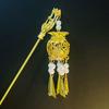 Accesorios para el Cabello de Hanfu Retro para Peinados Diarios Pasador de Linterna Linterna de Palacio Pabellón del Espíritu de Hada Pasador de Conejo