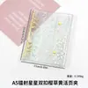 Capa Premium para Caderno de Folhas Soltas, Transparente e Fresca em PVC com Duplo Fecho, Porta-Cartões para Planner A5 com Capas Coloridas Substituíveis