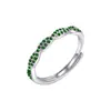 Nuevo anillo de cuerda retorcida europeo y americano para mujer, moderno y versátil, anillo abierto de nudo de bruja de nicho con diseño único