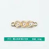 Al por mayor Versión Coreana Creativo Doble Colgante Patrón Ojo del Diablo Aleación con Goteo de Aceite Collar Pulsera Colgante Joyería Accesorios DIY