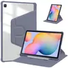 Adequado para Samsung Tablet S10Fe+A9 Capa Protetora Acrílico Rotação 360 Tudo Incluído Slot para Caneta Capa Transparente Ultrafina de Couro