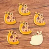 Múltiples Dijes de Aleación para Manualidades Chapado en Oro KC Animales Esmaltados Caballo Hormiga Oruga Insecto Caracol Colgantes Accesorios