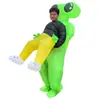 Disfraz Inflable Divertido de Horror para Caminar de Halloween Accesorios para Actuaciones Festivas Disfraz Capa Bicicleta Disfraz de Extraterrestre Pasarela