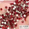 Strass Vermelho Plano para Nail Art no Atacado, Mini Strass Vermelho Olho de Cavalo Gota d'Água Plano com Formatos Irregulares, Decorações de Strass para Unhas de Estilos Mistos