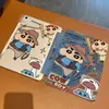 Funda protectora de dibujos animados de Cowboy Shin-chan para tableta Apple iPad, adecuada para Air 8, anti-flexión, con ranura para lápiz, plegable en Y mini, 10ª generación