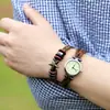 Relógio Pulseira de Couro Punk Novo Vintage Padrão Lichia Tecido Couro Vaca Venda Direta Popular Europeu e Americano Relógio Pulseira de Couro