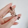 Anillo para el cabello sencillo y elegante para mujer, popular en Internet, estilo lns, pequeño y fragante, combina con todo, cuerda para el cabello de perlas, tendón de cuero, cuerda para el cabello para mujer, estilo coreano