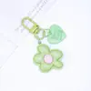 Chaveiro Anel Cor de Doce Flor Coração Acrílico Chaveiro Pingente de Bolsa Pequenos Acessórios Atacado