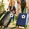 Nova Etiqueta de Mochila de Viagem Acrílica de Futebol Mais Vendida com Argola de Metal para Mala Chave de Mochila