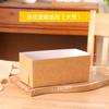 Caja de embalaje de bandeja de papel para pastel de almohada dorada, bolsa de cartón para tostadas resistente a altas temperaturas, bolsa para hornear, molde de pan desechable, venta al por mayor