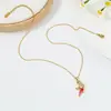 Moda Transfronteiriça Versátil Simples Elegante Fofo Pássaro Gota de Óleo Pingente Colar Corrente da Clavícula Feminina Venda Direta da Fábrica Atacado