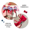 Accesorios para el Cabello de Niña Gato Kt Color Rojo y Azul Contrastante Clips Trenzados para el Cabello de Niños Clips para el Cabello de Niña Pequeña con Diseño de Cuadros de Dibujos Animados Tocado para la Parte Posterior de la Cabeza