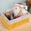 Cesta pequena de vime vaso de flores cesta de bambu trançada cesta requintada para desktop lanches cosméticos chaves cesta de armazenamento cesta de armazenamento
