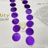 Ouro Prata Colorido Celebração de Casamento Decoração de Casamento Brilhante Laser Redondo 5cm 5cm Fio de Lantejoulas Cortina de Lantejoulas