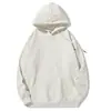 Nuevo Sudadera con Capucha de Algodón Grueso 420g Color Sólido para Hombre, Chaqueta Versátil de Forro Polar Anti-Pilling para Mujer