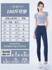 Traje de yoga de manga corta personalizado, nuevo, de secado rápido, top deportivo ajustado para mujer con cinturón y almohadilla para el pecho.